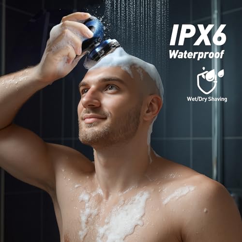 Head Shavers for Bald Men - Upgrade LED Display Electric Razor Shavers IPX6 Waterproof - Rechargeable Head Shaving