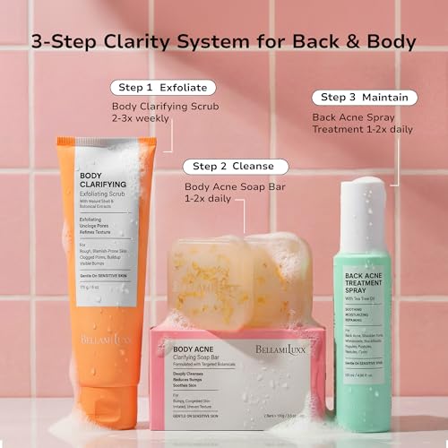 BellamiLuxx Back Acne Spray with 2% Salicylic Acid