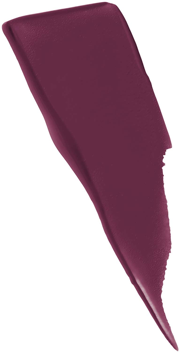 Maybelline Super Stay Matte Ink Liquid Lipstick Makeup, Long Lasting High Impact Color, Up to 16H Wear, Believer, Deep Plum, 1 Count