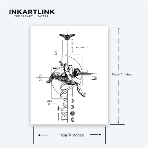 Semi-Permanent Tattoo Sheets - Waterproof, Lasts 1-2 Weeks