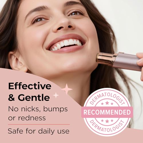 Painless Facial Hair Removal Device with LED Light for Women