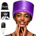Aopow Purple 10-Level Heated Steam Cap for Deep Conditioning & Hair Steaming
