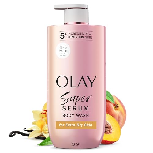 Olay Floral Body Wash for Extra Dry Skin 28 Fl Oz - Serum Infused Hydrating Shower Gel