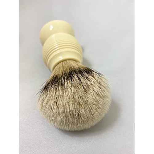 G.B.S Silvertip Badger Shaving Brush, Beehive Resin Handle Beard Hairs Extra Soft Bristles, 4.5 Inches Tall