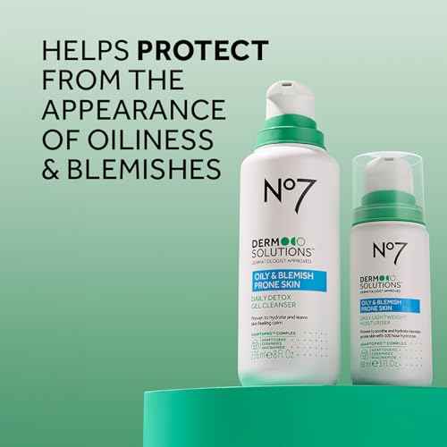 No7 Derm Solutions Daily Detox Foaming Face Wash - Gel Facial Cleanser Formulated with Ceramides, Niacinamide & Adaptogens To Help Maintain Moisture Barrier - For Oily & Blemish-Prone Skin (8 Fl Oz)
