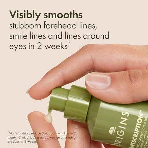 Origins Plantscription Anti-Aging Serum with Retinoid | Visibly Reduces Stubborn Wrinkles | With Retinoid & Peptide | Gentle Enough for First Time Retinoid Users