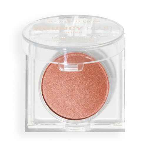Revolution Beauty London, Bouncy Blur Blush, Powder Makeup Blush for Cheeks, Buildable Formula, Vegan & Cruelty-Free, Paprika Pop Soft Bronze, 0.19 oz