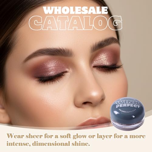 Wink Perfect Jelly Cream Eyeshadow ? High-Shine Shimmer, Buildable & Long-Lasting, Lightweight Cream-to-Powder Eye Shadow, Vegan & Cruelty-Free (04 Moonlight Mauve, 0.18 oz / 5.1 g(PACK OF 1))