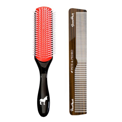 Pete & Pedro Soft Hair Putty 2 oz + Brush & Comb Set