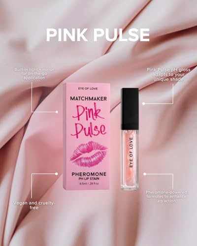 Eye of Love Pink Pulse pH Lip Gloss – Color Changing, Kiss-Proof