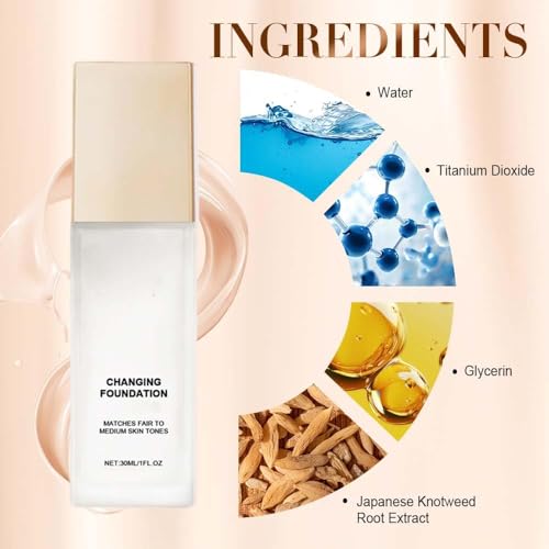 Color Changing Foundation for Mature Skin - Lightweight Concealer