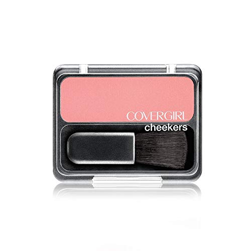 COVERGIRL Cheekers Blendable Powder Blush in Pretty Peach, 0.12 oz