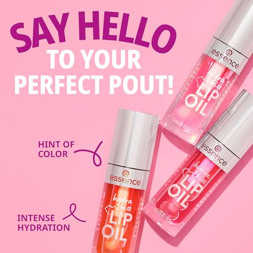 Essence Hydra Kiss Lip Oil Tinted Glossy Finish 02 Honey, Honey - Moisturizing Lip Gloss