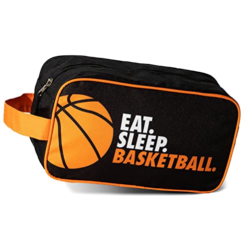 ChalkTalkSPORTS Basketball Accessory Bag | Travel Bag Dopp Kit | Eat Sleep Basketball
