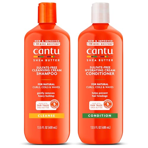 Cantu Shea Butter Shampoo & Conditioner Set for Natural Hair