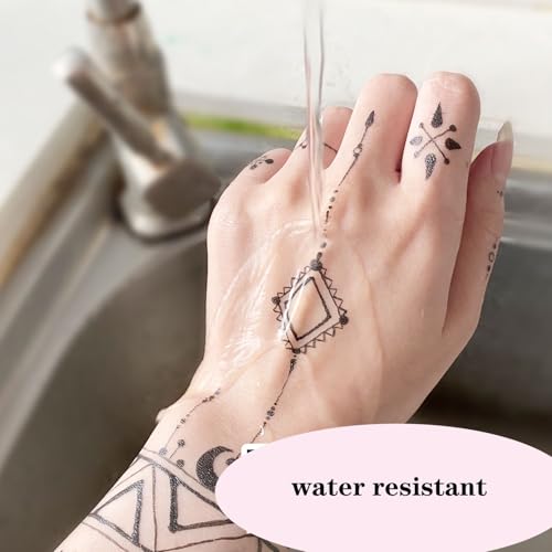 Temporary Tattoo Markers Set with 15 Stencils