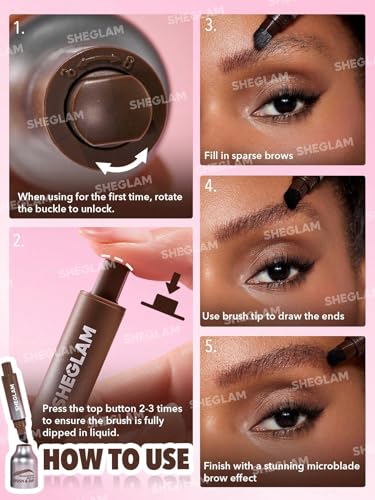 SHEGLAM Brow-Fection Microblading Eyebrow Pen - Waterproof