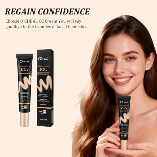 Nature Lightweight CC Cream with SPF 50+ Color Correcting Foundation - Flawless Skin