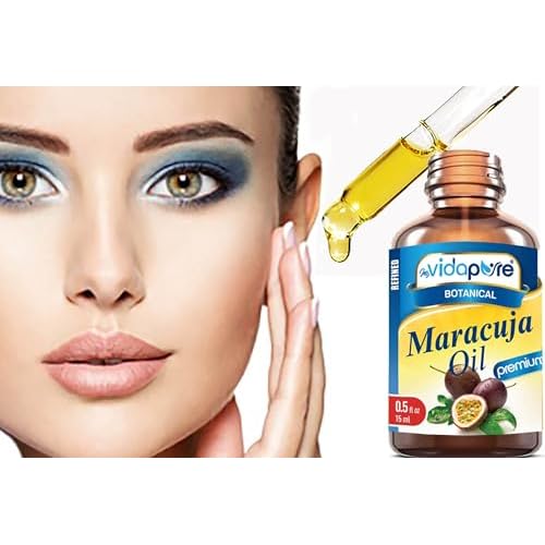 MYVIDAPURE MARACUJA OIL Passion Fruit WILD GROWTH. 100% PURE for Skin, Face, Hair, Lip and Nail Care. (0.5 Fl Oz)