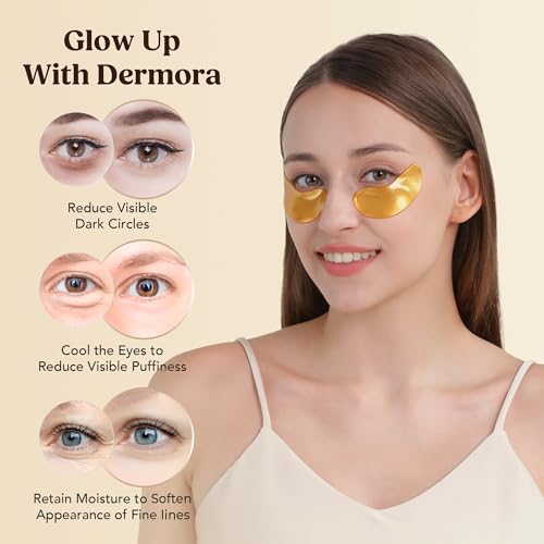 Golden Glow Under Eye Patches - 50 Pairs Hydrating Gel Masks