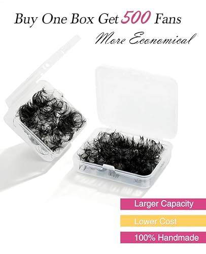 Premade Lash Fans 10D Volume Eyelash Extensions 500pcs