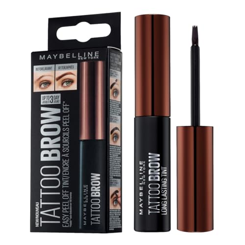 Maybelline New York Brow Tattoo Longlasting Tint, Dark Brown, 4.9 ml