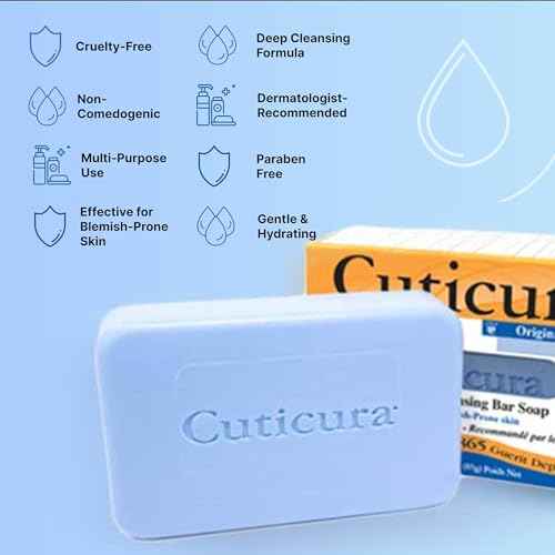 Cuticura Official Deep Cleansing Face and Body Soap - 3 oz (Pack of 1)