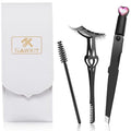 3-in-1 Eyelash Applicator Tool Set with Tweezers & Brush