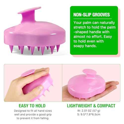 Rosemary Oil for Hair Growth 2.02 Fl Oz with Scalp Massager, Pure Rosemary Essential Oil for Eyelashs, Eyebrows, Face, Skin Care, Body Massage, Nourishes The Scalp, Improve Blood Circulation