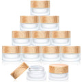 Geiserailie 10 Pcs Glass Cosmetic Sample Jars 5 Gram,5 Gram