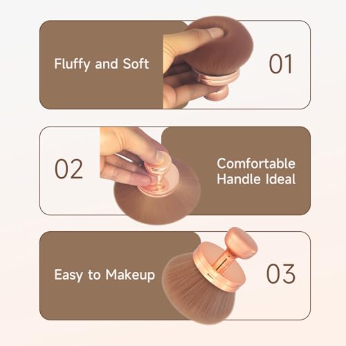 Extra Large Oval Tanning Brush for Body & Face - 74mm