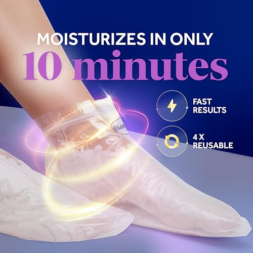 Dr. Scholl's Pedi Perfect Warming Paraffin Foot Mask for Dry Feet