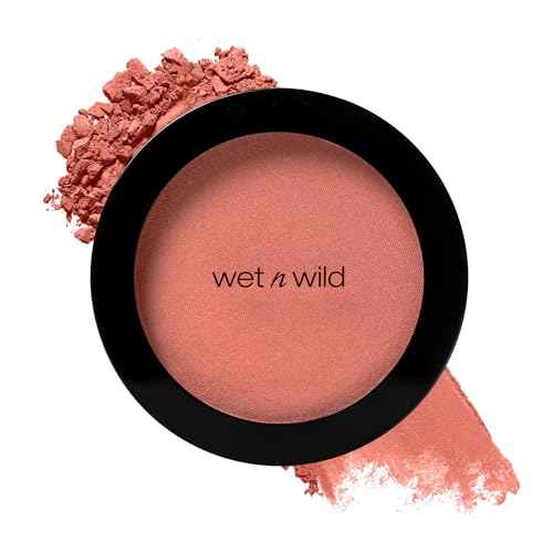wet n wild Color Icon Blush, Effortless Matte Natural Sheer Glow & Seamless Blend, Luxuriously Infused Smooth Jojoba Oil, Cruelty-Free & Vegan - Bed of Roses