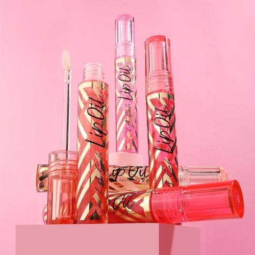 L.A. Girl Lip Oil Nourishing Gloss, Shimmer Cherry (Pack of 2)