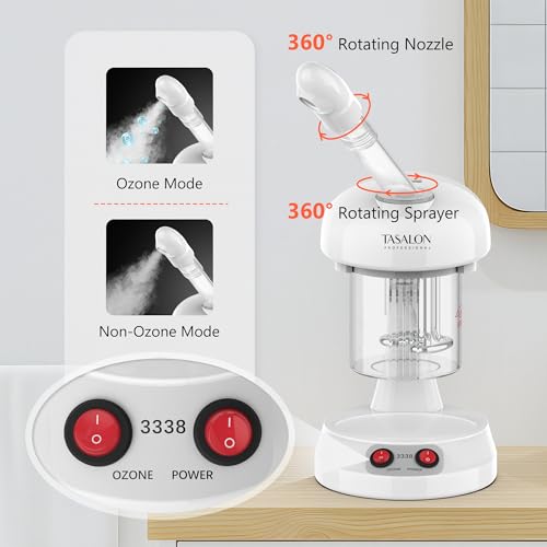 TASALON Facial Steamer with Ozone & 360° Rotating Arm