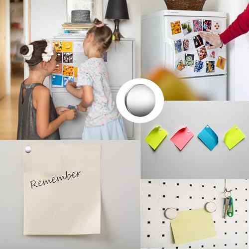 40PCS Nail Magnet Tool Set for Stainless Nail Clippers Cat Eye Nail Art, Magnets Sizers Length Measurement for Fake False Nail Tips Round Mini Fridge Magnets for Home Office Salon Crafts