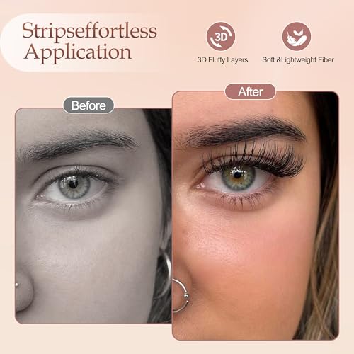 Thai-Style 3D Silk Lash Clusters 11-16mm C Curl Kit, 120pc