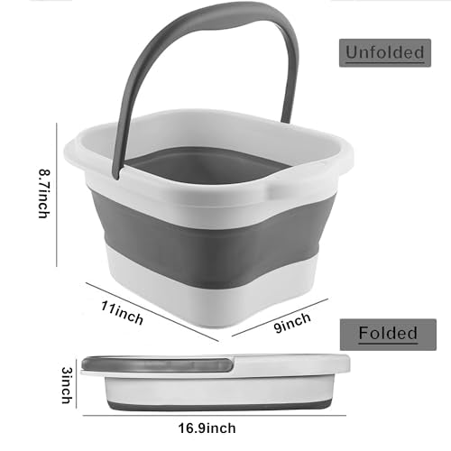 Collapsible Foot Soak Tub with Handle - 4 Gallon Foot Bath Basin