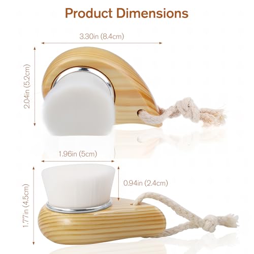 Soft Bristle Facial Cleansing Brush - Deep Pore Clean