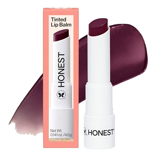 Honest Beauty Tinted Lip Balm - Vegan, Moisturizing Plum
