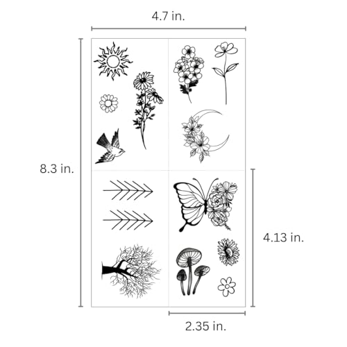 One Grace Temporary Tattoos - Waterproof Nature Designs