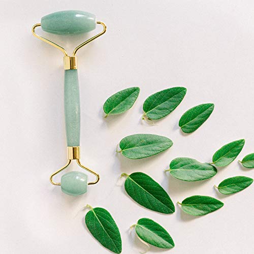 Beauty by Earth Jade Roller for Face - Face Massager Skin Care Tools with Small Eye Roller for Puffy Eyes, Face Care to Reduce Puffy Eyes, Facial Roller Self Care Gifts for Women