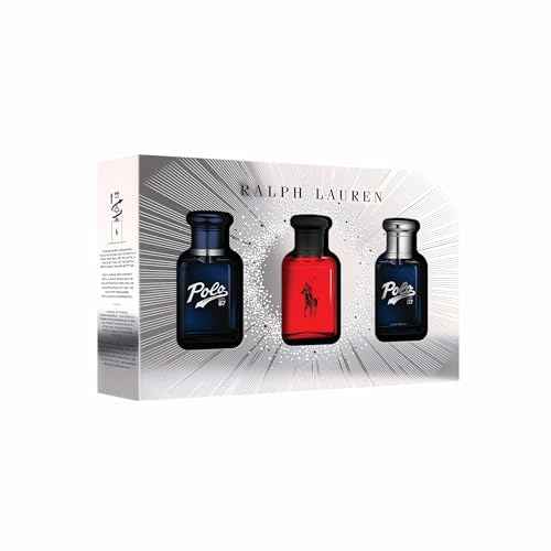 Ralph Lauren - World of Polo Men's Cologne Trio Set ($162 Value) - Polo Red Eau de Toilette, Polo 67 Eau de Toilette, & Polo 67 Eau de Parfum - 3-Piece Set - Travel Size - 1.3 Fl Oz Each