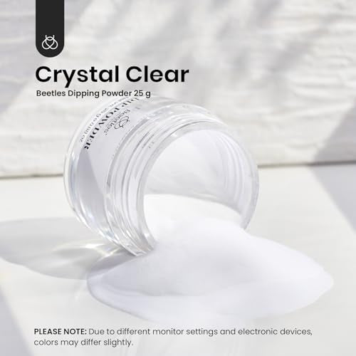 Beetles Clear Dip Powder for Nails – 25g DIY Acrylic Dipping Powder