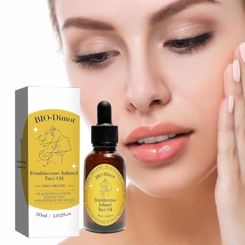 30 ML Frankincense Essential Oil,Organic Castor & Jojoba Oils for Face Anti-Aging Facial Moisturizer Serum,Natural Skincare Hydrates Skin Moisturizing (1 PCS)