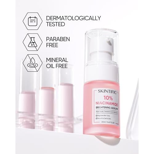 10% Niacinamide Serum with Alpha Arbutin, Ceramide & Centella Asiatica ? Brightens Skin, Maintains Skin Barrier