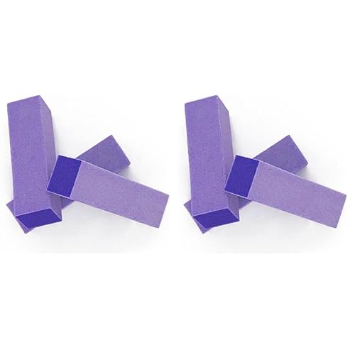 Soft Touch Lavender Sanding Block, 4-Sided, 100 Grit, Washable and Reusable, Long Lasting, 12 Pieces (Pack of 2)