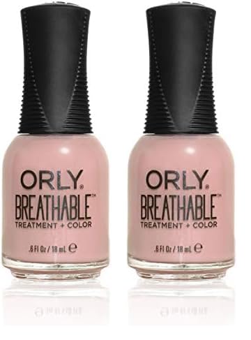 Orly Breathable Treatment + Color - 20984 Grateful Heart Women Nail Polish 0.6 oz (Pack of 2)