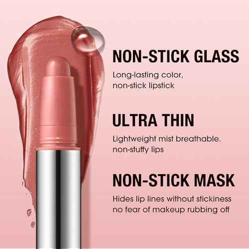 Warm Terracotta Matte Lipstick Crayon ? Waterproof Long Lasting Lip Liner Pencil, High Pigment Creamy Velvet Lipstick, Non-Drying Lip Color for Women, 03#