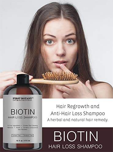 Hair Regrowth Shampoo with DHT Blockers & Biotin, 16 fl oz